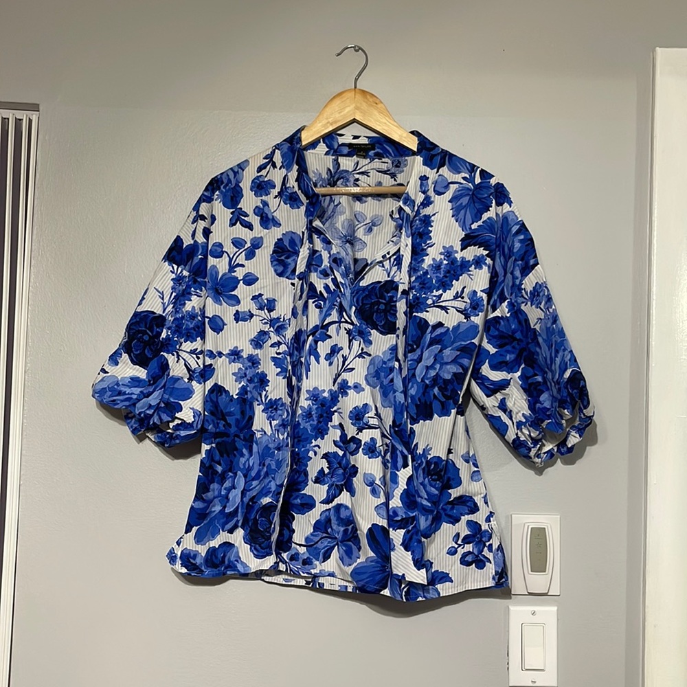 Floral Half-sleeve Blouse